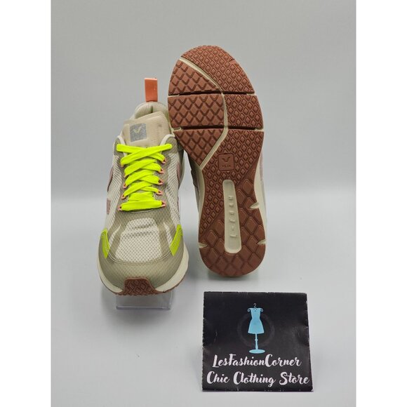 VEJA Women's Natural Babe Jaune Fluo Condor 2 Alveomesh Running Shoes Sz 9 2518 - Picture 3 of 16